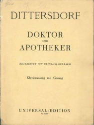 Dittersdorf - Doktor und Apotheker