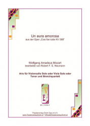 Un aura amorosa (Fassung für Violoncello Solo oder Viola Solo oder Tenor und Streichquartett)