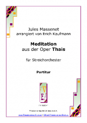Meditation aus der Oper "Thais" (Streichorchester)