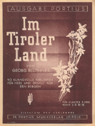 Blüthner Georg - Im Tiroler Land - Heft 1