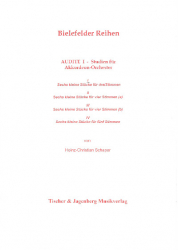 Schaper Heinz - Bielefelder Reihen - Audite I - Studien für Akkordeon-Orchester - Heft 1