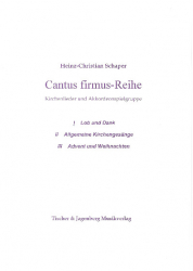 Schaper Heinz - Cantus firmus-Reihe - Kirchenlieder und Akkordeonspielgruppe - Heft 1